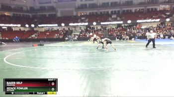 132 lbs Champ. Round 1 - Baker Self, Ridgevue vs Iszack Fowler, Skyview