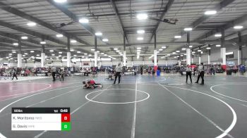 90 lbs 2nd Place - Kai Moritomo, Prescott Valley Bighorns vs Greyson Davis, Hyperbolic WC