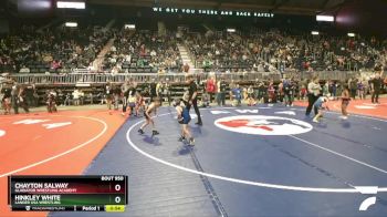 53 lbs Cons. Round 2 - Hinkley White, Lander USA Wrestling vs Chayton Salway, Gladiator Wrestling Academy