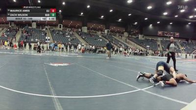 149 lbs Champ. Round 1 - Maurice Ames, Cleary University vs Zach Wilson, Marian University