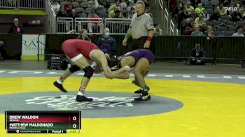 126 lbs Champ. Round 1 - Drew Waldon, Dekalb vs Matthew Maldonado, Merrillville