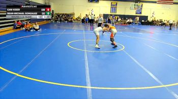 133 lbs Round 2 (6 Team) - Cam Kiser, Cowley College vs Sean-Michael Gonzalez, Carl Albert State