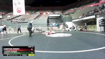 190 lbs Champ. Round 1 - Lokepa Fanene, Temecula Valley High School Wrestling vs Christian Pereira, Newark Wrestling Club