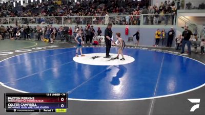 74 lbs X Bracket - Paxton Perkins, Nikiski Freestyle Wrestling Club vs Colter Campbell, Anchorage Youth Wrestling Academy