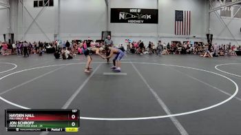 157 lbs Round 6 (8 Team) - Jon Schroff, Prime Wrestling Gold vs Hayden Hall, Full Circle