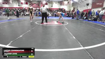 132 lbs Quarterfinal - Justice Commendatore, Mt. View vs Thunder Lewis, Clovis