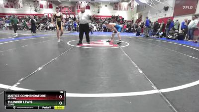 132 lbs Quarterfinal - Justice Commendatore, Mt. View vs Thunder Lewis, Clovis