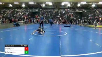 73 lbs Quarterfinal - Isaiah Tuttle, Nebraska Wrestling Academy vs Davis Rutjens, Elkhorn Valley