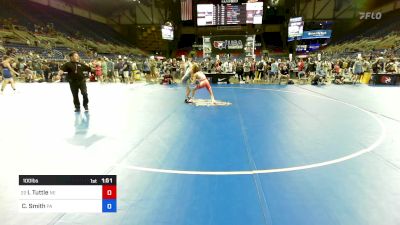 100 lbs Cons 16 #1 - Isaiah Tuttle, NE vs Camron Smith, PA