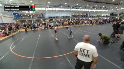 120 lbs Champ. Round 2 - Nolan Callahan, Beat The Streets-Chicago vs Daniel Escobar, Unattached