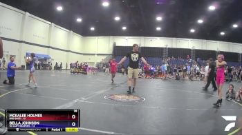 78 lbs Finals (2 Team) - McKalee Holmes, Bad Bass vs Bella Johnson, SC Lady Reapers