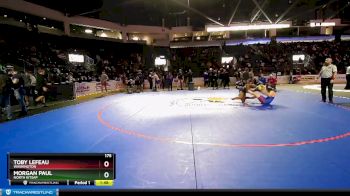 175 lbs Champ. Round 1 - Toby Lefeau, Washington vs Morgan Paul, North Kitsap