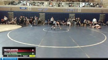 90 lbs Quarterfinal - Declan Bowen, Grangeville Youth Wrestling vs Beaudi Shaffer, Othello Wrestling Club