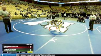 110 Class 2 lbs Cons. Round 3 - Brionna Madden, Belton vs Isabelle Apple, Francis Howell North