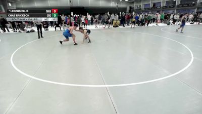 150 lbs Cons. Sub-quarters - Chaz Erickson, Cornerstone Wrestling Club vs Legend Ellis, Threestyle Wrestling Of Oklahoma