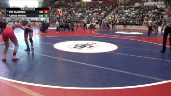 6A 110 lbs Cons. Round 1 - Ava Claussen, Springdale vs Kaylee Moore, CONWAY HIGH SCHOOL
