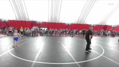 77 lbs Champ. Round 1 - Brayden Strand, Top Dawgs Wrestling vs Kallen Miller, Parkview Albany Youth Wrestling