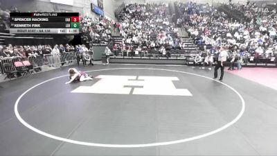 6A 138 lbs Cons. Round 1 - Kenneth Fink, Lehi vs Spencer Hacking, Farmington