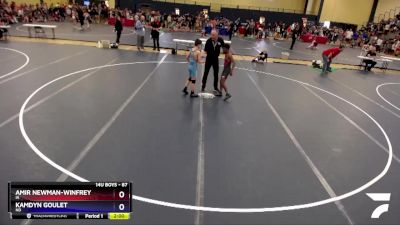 87 lbs Semifinal - Amir Newman-Winfrey, IA vs Kamdyn Goulet, ND