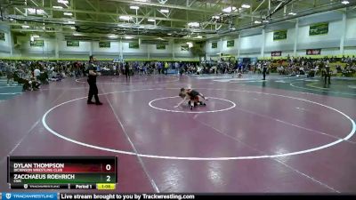 65 lbs Cons. Round 2 - Dylan Thompson, Dickinson Wrestling Club vs Zacchaeus Roehrich, CWC