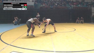 215 lbs Quarterfinal - Zion Johnson, Westwood vs Angel Gomez, Wade Hampton