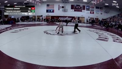 125 lbs 1st Place Match - Thomas Turner, Pacific (or) vs Quintin Wolbert, Wisconsin-La Crosse