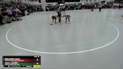 86 lbs Champ. Round 2 - Benjamin Mack, Pursuit Wrestling Minnesota vs Cruz Lucero, Duran Wrestling Club