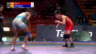 50 kg Erin Golston, USA vs Jiang Zhu, CHN