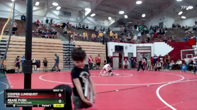 51-56 lbs Quarterfinal - Rease Pugh, WEBO Youth Wrestling vs Cooper Lundquist, Dragon WC