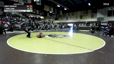 126 lbs Champ. Round 2 - Brett Crowley, Vacaville vs Uriel Cruz, Paloma Valley
