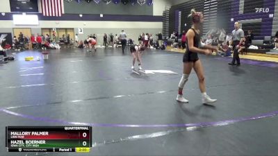 105 lbs Quarterfinal - Mallory Palmer, Linn-Mar vs Hazel Boerner, Iowa City, City High