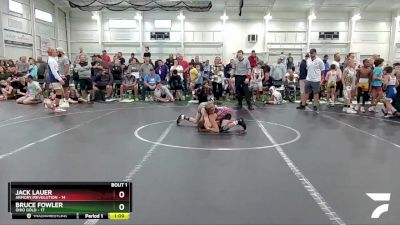 72 lbs Finals (2 Team) - Bruce Fowler, Ohio Gold vs Jack Lauer, Armory/Revolution