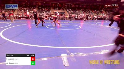 115 lbs Quarterfinal - Isaac Lucero, Big Game Wrestling Club vs Arturo Reyes, Mat Assassins