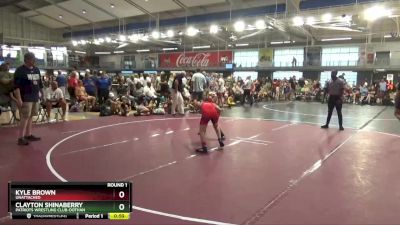 85 lbs Round 1 - Kyle Brown, Unattached vs Clayton Shinaberry, Patriots Wrestling Club-Dothan