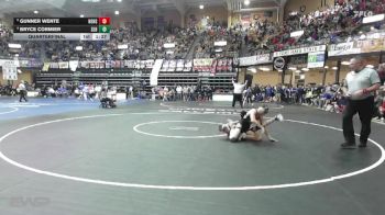 120 lbs Quarterfinal - Gunner Wente, Hoxie HS vs Bryce Cormier, Silver Lake HS