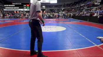 1A-4A 126 5th Place Match - Johnathan Santos, Alexandria HS vs Jacob Biggers, Cleburne County
