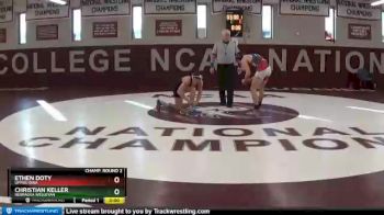 141 lbs Champ. Round 2 - Ethen Doty, Upper Iowa vs Christian Keller, Nebraska Wesleyan