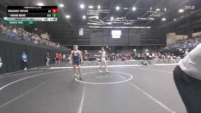 141 lbs Cons. Round 2 - Braden Tatum, Newman vs Adam Maki, Central Oklahoma