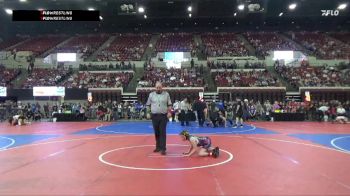 95 lbs Quarterfinal - Arabelle Laddusaw, No Team vs Kailyah Bento, CWC Thunder