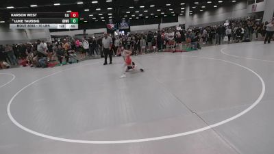 70 lbs Champ. Rd Of 16 - Luke Taussig, Greater Heights Wrestling Club vs Karson West, Illinois