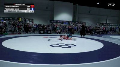 59 kg Quarters - Sarah Savidge, Army (WCAP) vs Michaela Beck, Titan Mercury Wrestling Club (TMWC)