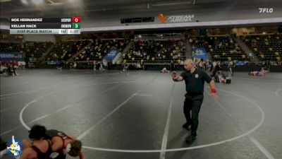 113 lbs 21st Place Match - Kellan Hack, New Lenox (Lincoln-Way West) vs Noe Hernandez, Lockport (Twp.)