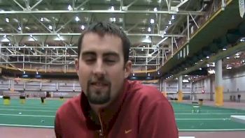 Assistant Coach Travis Hartke after ISU Classic