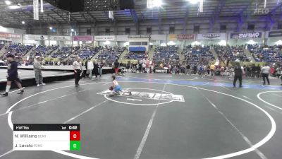 Quarterfinal - Nicco Williams, Bear Creek Jr. Wrestling vs Jaxson Lovato, Pomona Elite