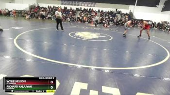144 lbs Cons. Round 3 - Wylie Nelson, El Modena vs Richard Kalajyan, Burbank