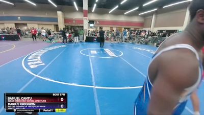 190 lbs Champ. Round 2 - Samuel Cantu, Clear Creek High School Wrestling vs Darius Grignion, Future Champs Of Texas/Southside Wrestling Club