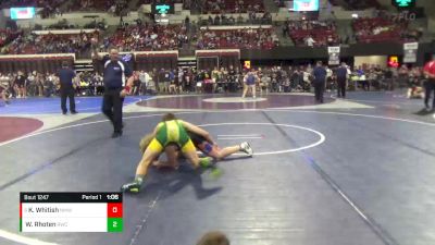 146 lbs Semifinal - Karter Whitish, North Montana Wrestling Club vs Wil Rhoten, Rustler Wrestling Club