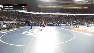 185 lbs Cons. Round 1 - Emma Sorce, Dundee-5 vs Delina Gritz, Putnam Valley-1