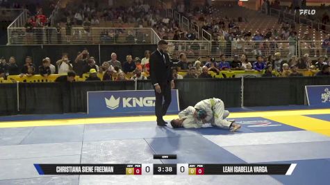 Leah Isabella Varga vs Christiana Siene Freeman 2025 Pan Kids Jiu-Jitsu IBJJF Championship