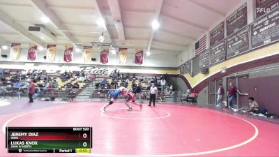 144 lbs Cons. Round 5 - Jeremy Diaz, Indio vs Lukas Knox, John W North